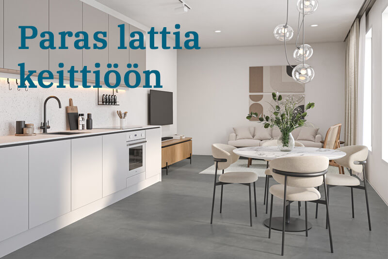 Paras lattia keittiöön - Kuusi syytä asentaa vinyylilattia keittiöön