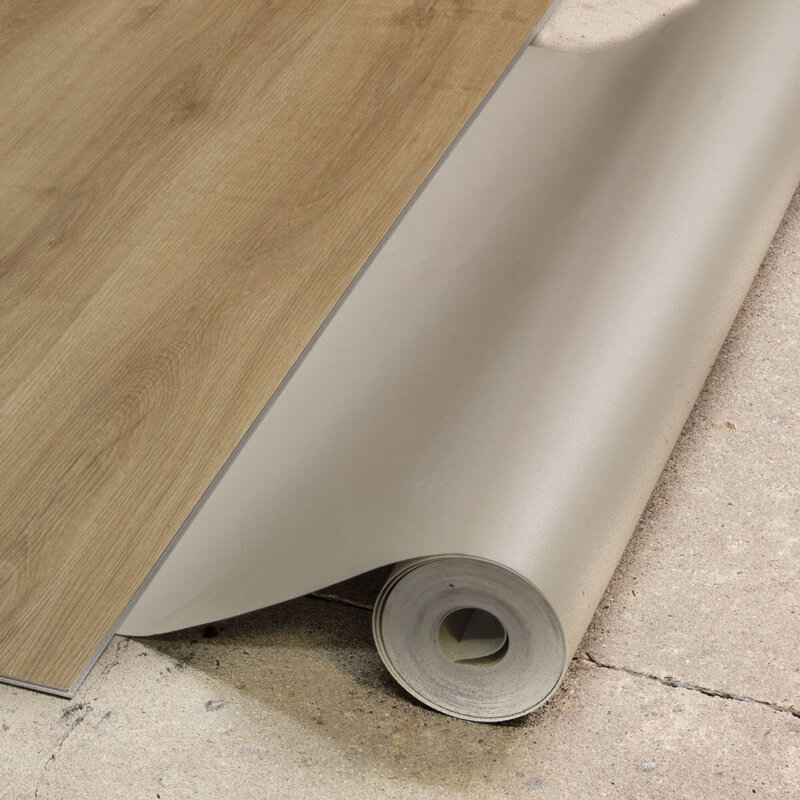 Vinyylilankun erikseen asennettava alusmateriaali