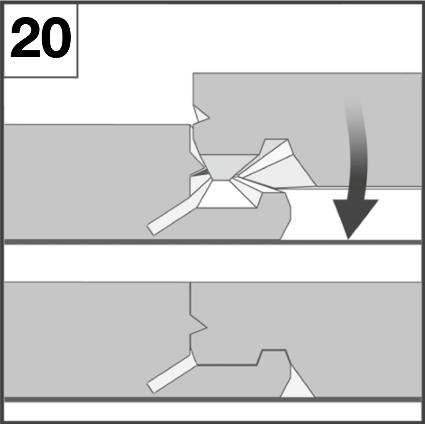 Lähikuva pontin kiinnityksestä
