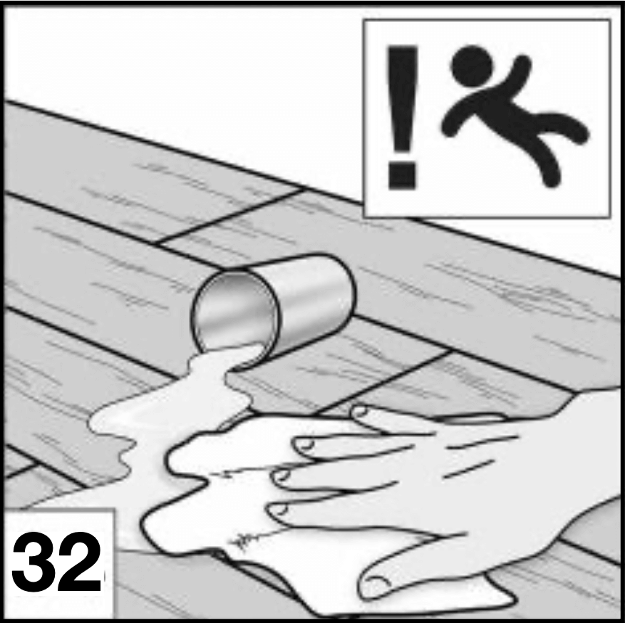 Nesteen kuivaaminen lattialta