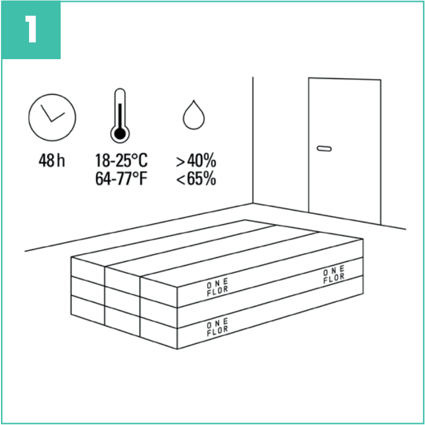 Liimattavien vinyylilankkujen asennuksen olosuhteet