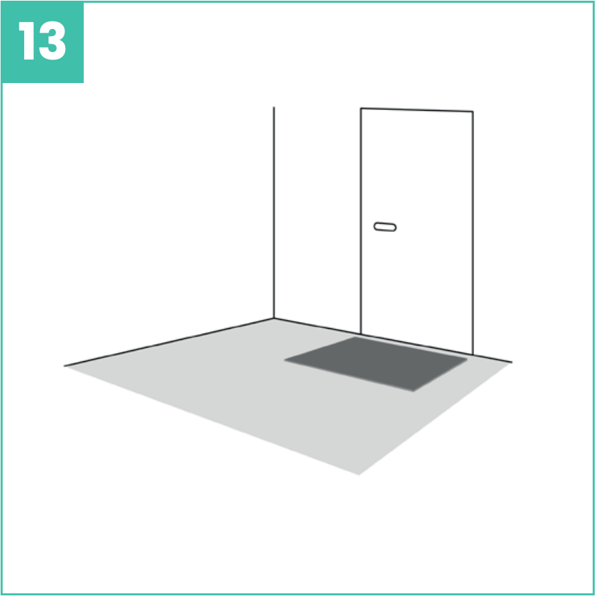 Kuramatto liimattavan vinyylilankun päällä