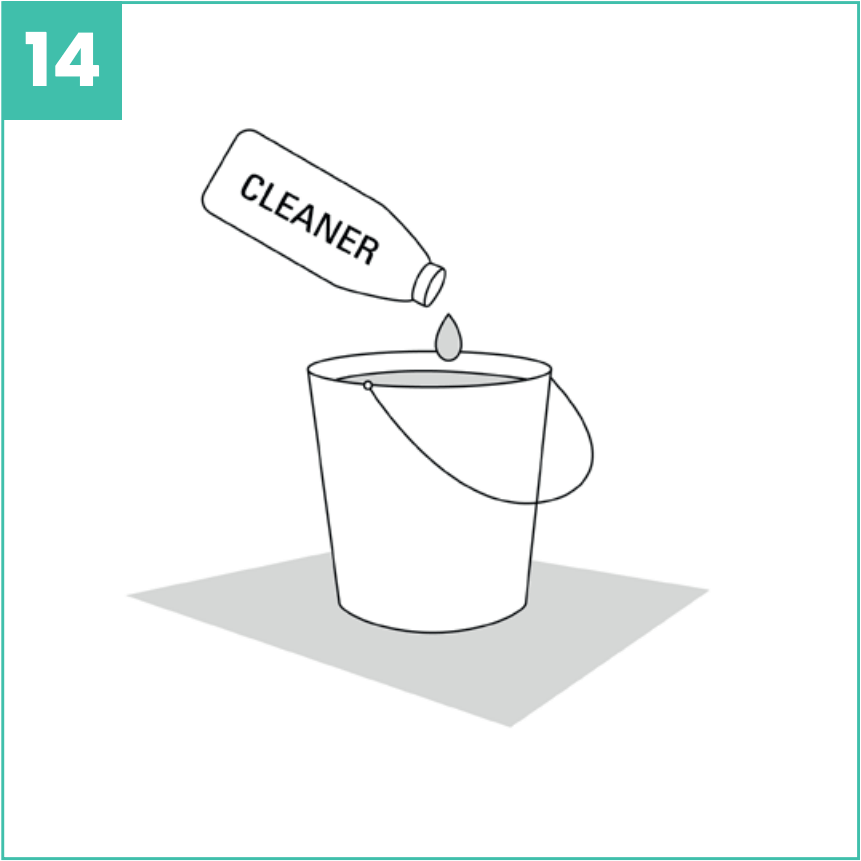 Liimattavan vinyylilankun puhdistusaine