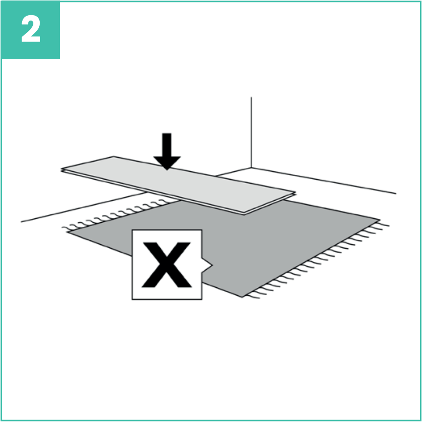 Liimattavan vinyylilankun asennuksen aluslattia
