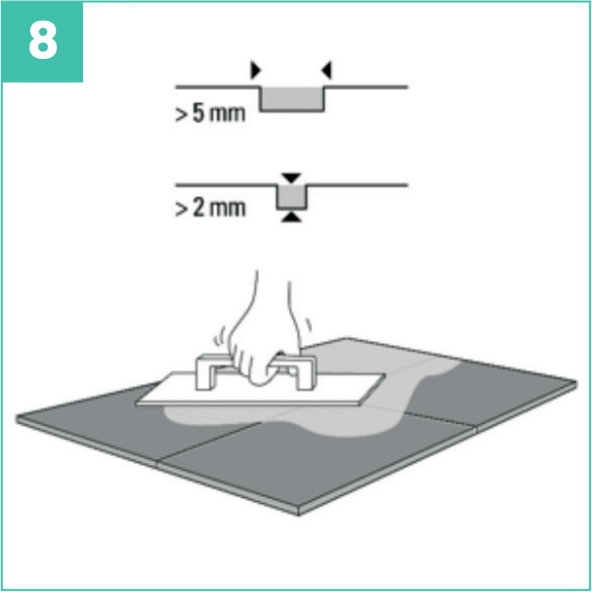 Liiman levittäminen liimattavan vinyylilankun asennusta varten