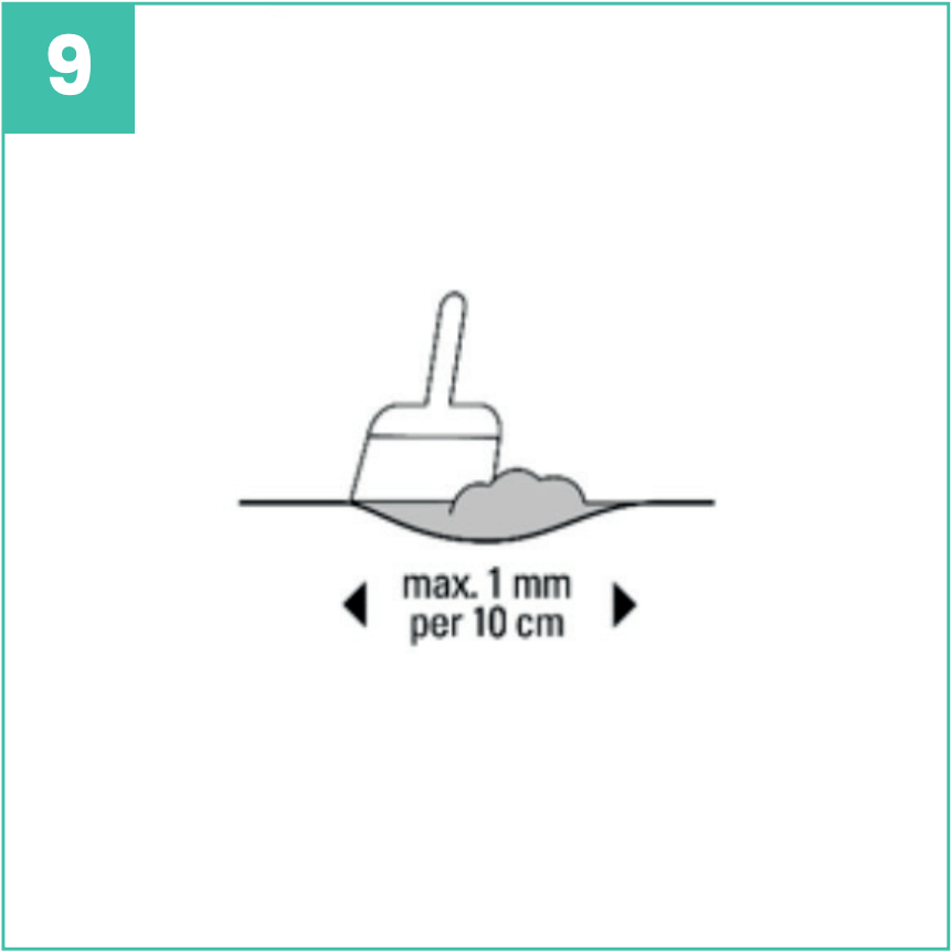 Aluslattian tasaisuusvaatimus