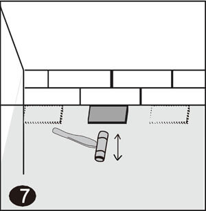 Asennuskapulan käyttö vinyylilankun asennuksessa
