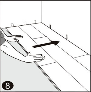 Ensimmäisten rivien asennus