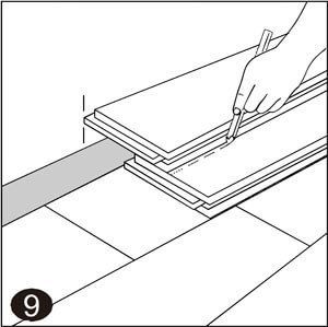 Viimeisen vinyylilankkurivin kavennus