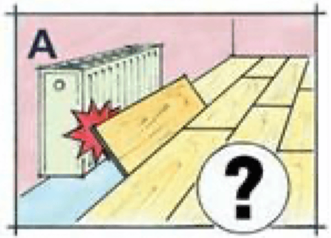 Patteri lattian asennuksessa