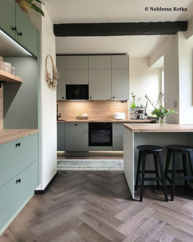 Check One Herringbone 2076H Boxbach Oak – keittiö