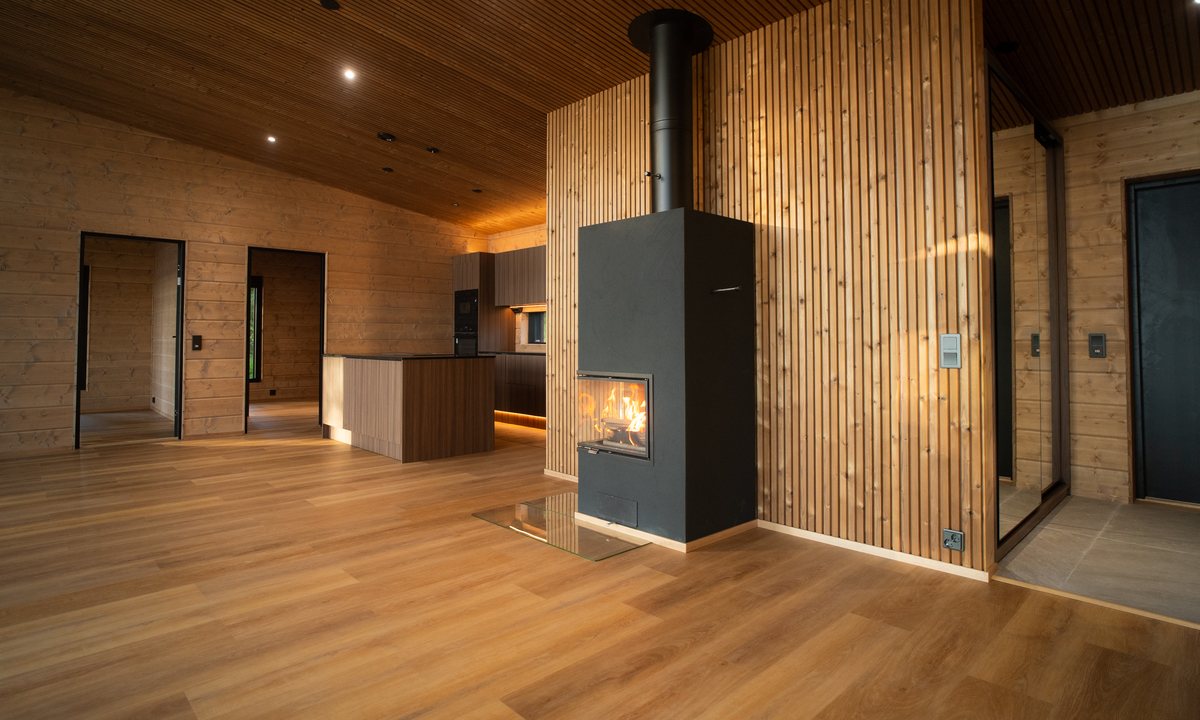 Check One Premium 2072 Alteno Oak – olohuone ja avokeittiö