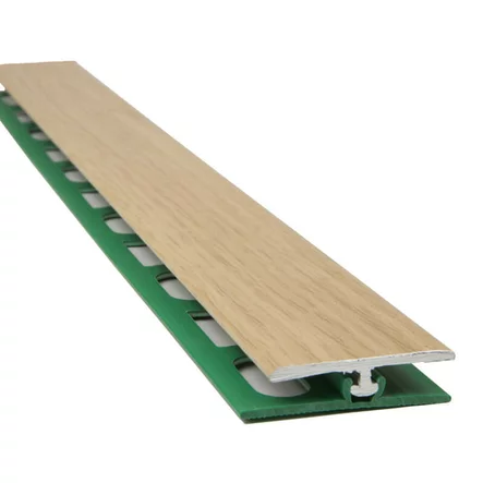 Vaaleanruskea alumiininen saumalista vinyylilankulle - Liikuntasaumalistat - 85115M - 1