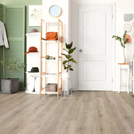 Vaaleanharmaa laminaatti Stella Advanced 3126 Trend Oak Grey eteisess=C3=
=A4 - Laminaatit - 8003126M - 2