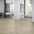 Liimattava vinyylilankku Raw Oak Light Natural chevron olohuoneessa - Liimattavat vinyylilattiat - OFD-055-152M - 2