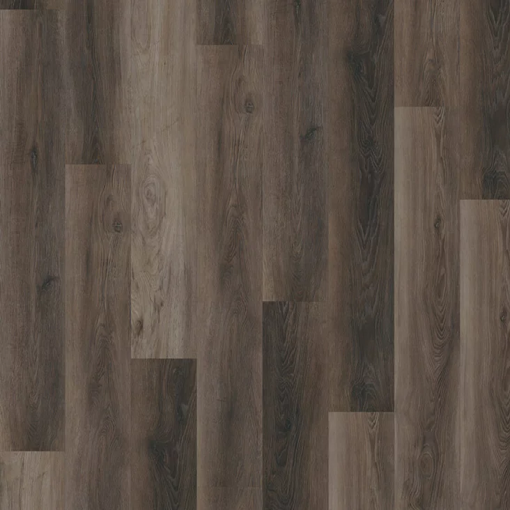 Liimattavan vinyylilankun Walnut Dark Brown kuosi - Liimattavat vinyylilattiat - OFD-055-050M - 1