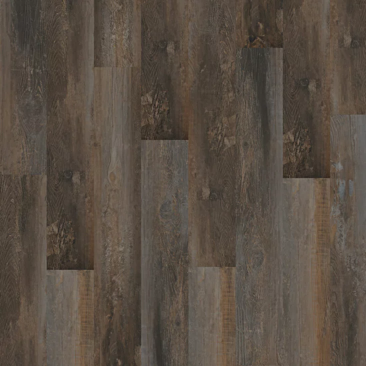 Liimattavan vinyylilankun Smoked Pine Brown kuosi - Liimattavat vinyylilattiat - OFD-055-068M - 1