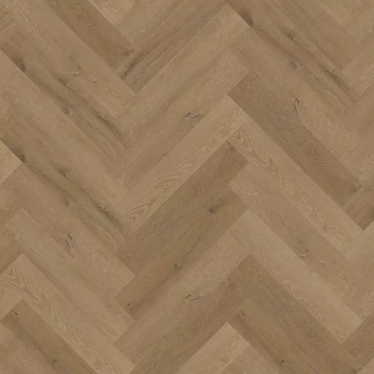 Liimattavan vinyylilankun Prestige Oak Light Amber kalanruoto kuosi - Liimattavat vinyylilattiat - OFD-055-259M - 1